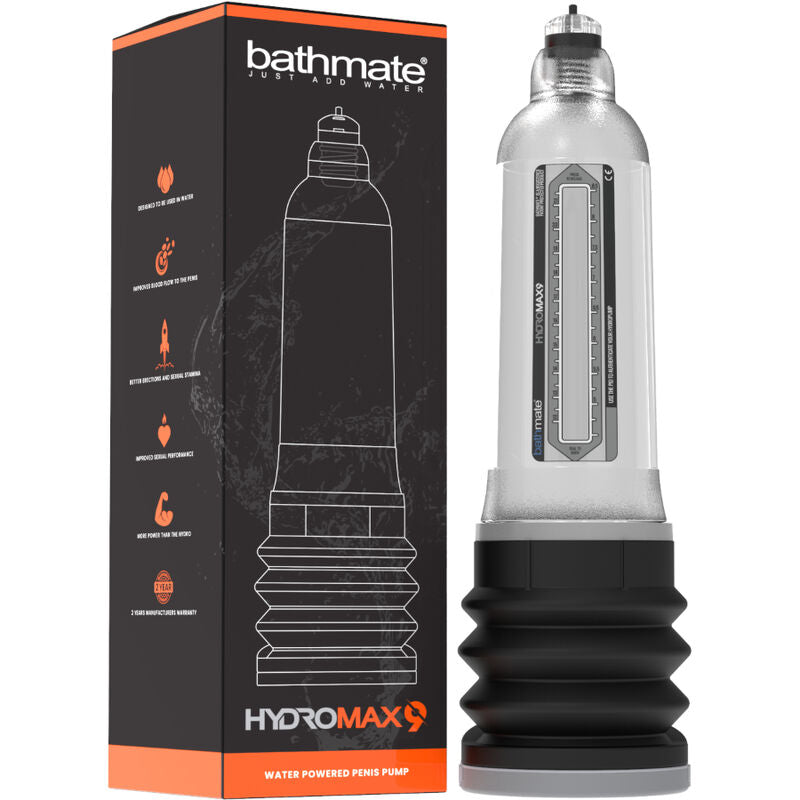 BATHMATE - HYDROMAX 9 TRANSPARENT PENISØKRENDE PUMPE