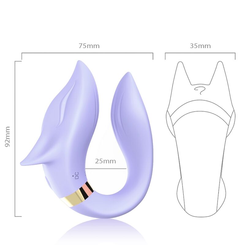 ARMONY - FOX VIBRATOR TIL PAR FJERNBETJENING LILLA