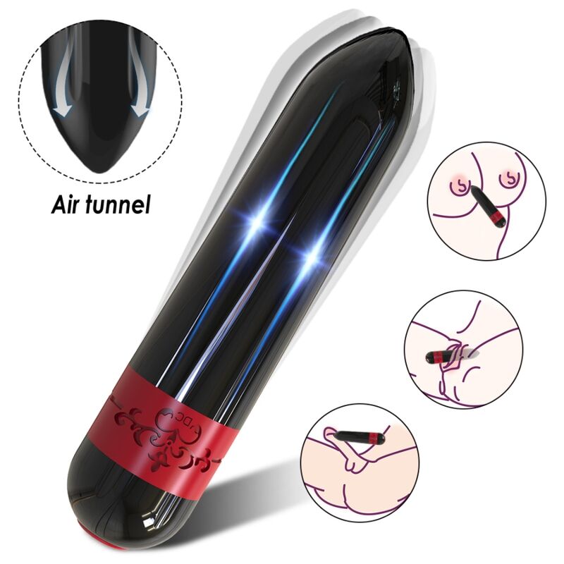 ARMONY - ROCKET VIBRATOR KUGLEFJERNBETJENING SORT