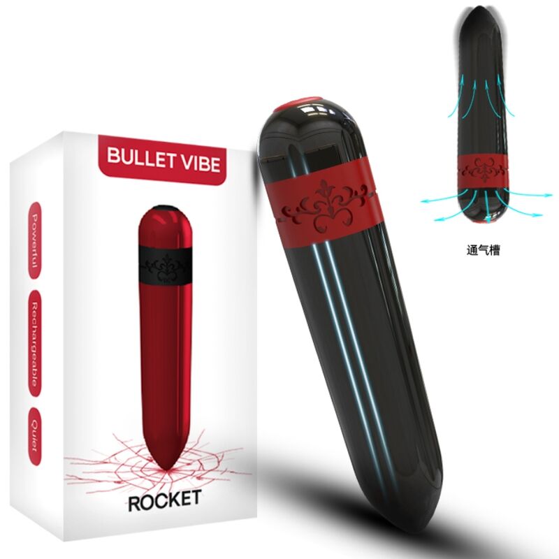 ARMONY - ROCKET VIBRATOR KUGLEFJERNBETJENING SORT