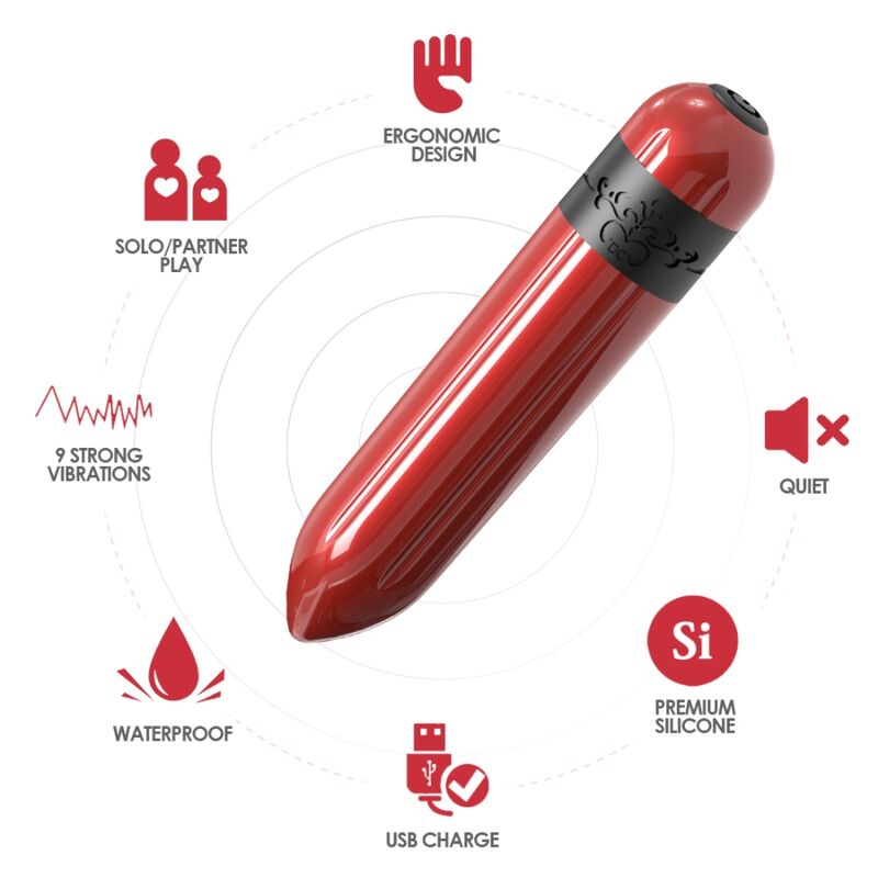 ARMONY - ROCKET VIBRATOR KUGLEFJERNBETJENING FUCHSIA
