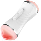 ARMONY - DOBBELT VAGINA & MUNDVIBRATOR MASTURBATOR HVID