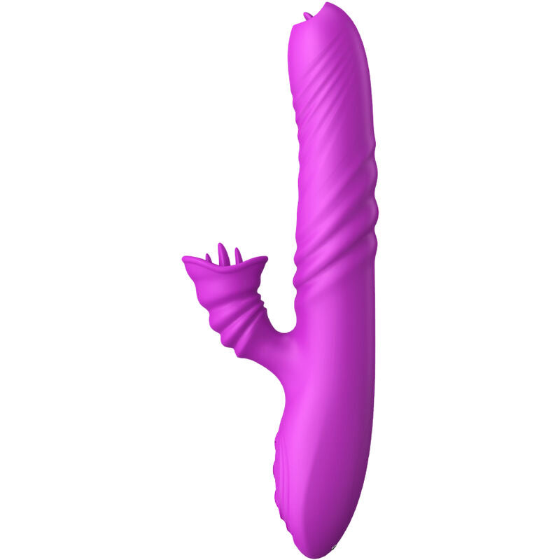 ARMONY - ANGELIA MULTIFUNKTIONSVIBRATOR DOBBELT TUNGE VIOLET VARMEFFEKT