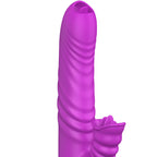 ARMONY - ANGELIA MULTIFUNKTIONSVIBRATOR DOBBELT TUNGE VIOLET VARMEFFEKT
