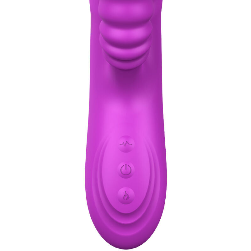 ARMONY - ANGELIA MULTIFUNKTIONSVIBRATOR DOBBELT TUNGE VIOLET VARMEFFEKT