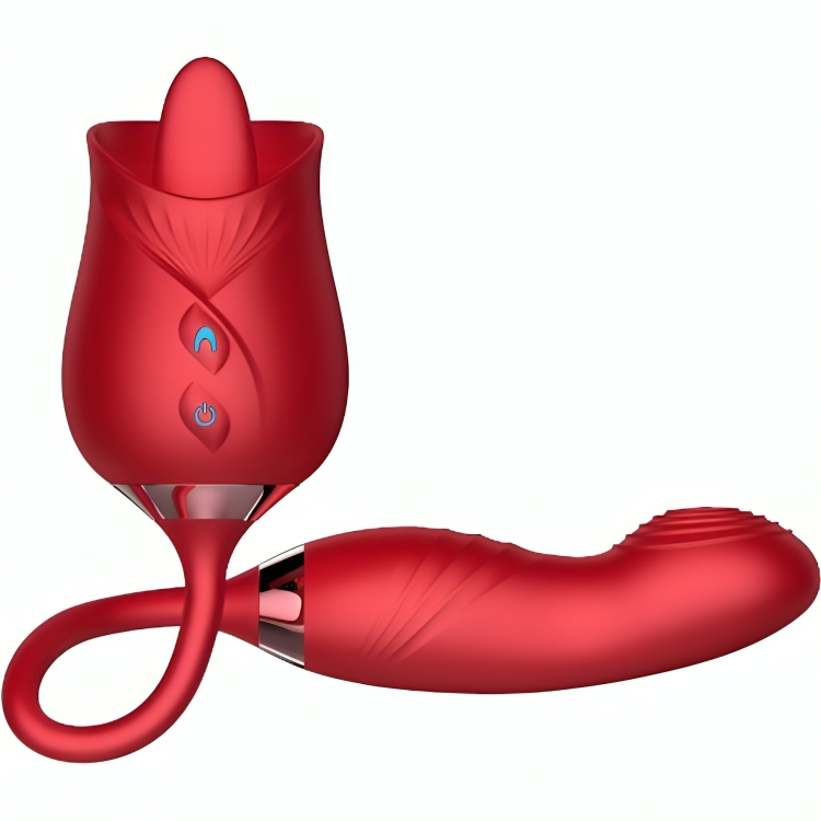 ARMONY - DELIGHT FLOWER VIBRATOR & BUMPING MED RØD TUNGE
