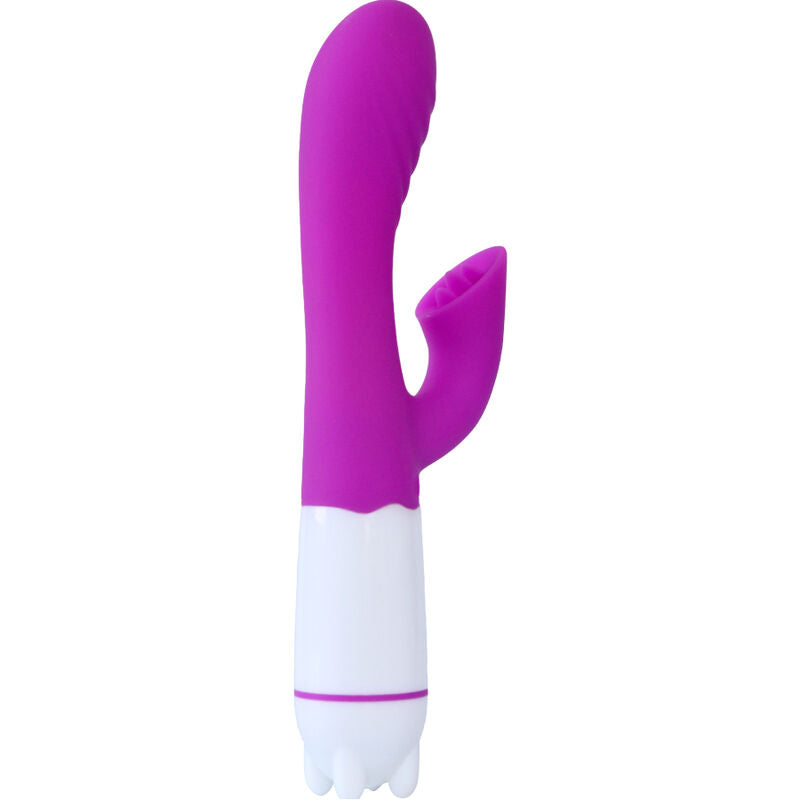ARMONY - HAPPY VIBRATOR & STIMULATOR MED VIOLET GENOPLADELIG TUNGE
