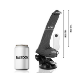 BASECOCK - REALISTISK LEDBAR FJERNBETJENING SORT 18,5 CM -O- 4 CM