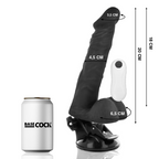 BASECOCK - REALISTISK LEDBAR FJERNBETJENING SORT 20 CM -O- 4,5 CM