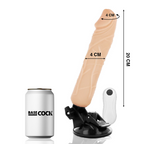 BASECOCK - REALISTISK VIBRATOR FJERNBETJENING FLESH 20 CM -O- 4 CM