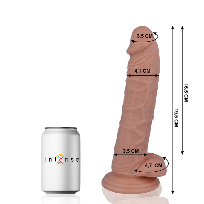 MR INTENSE - 15 REALISTISK PIK 19,5 CM -O- 4,1 CM