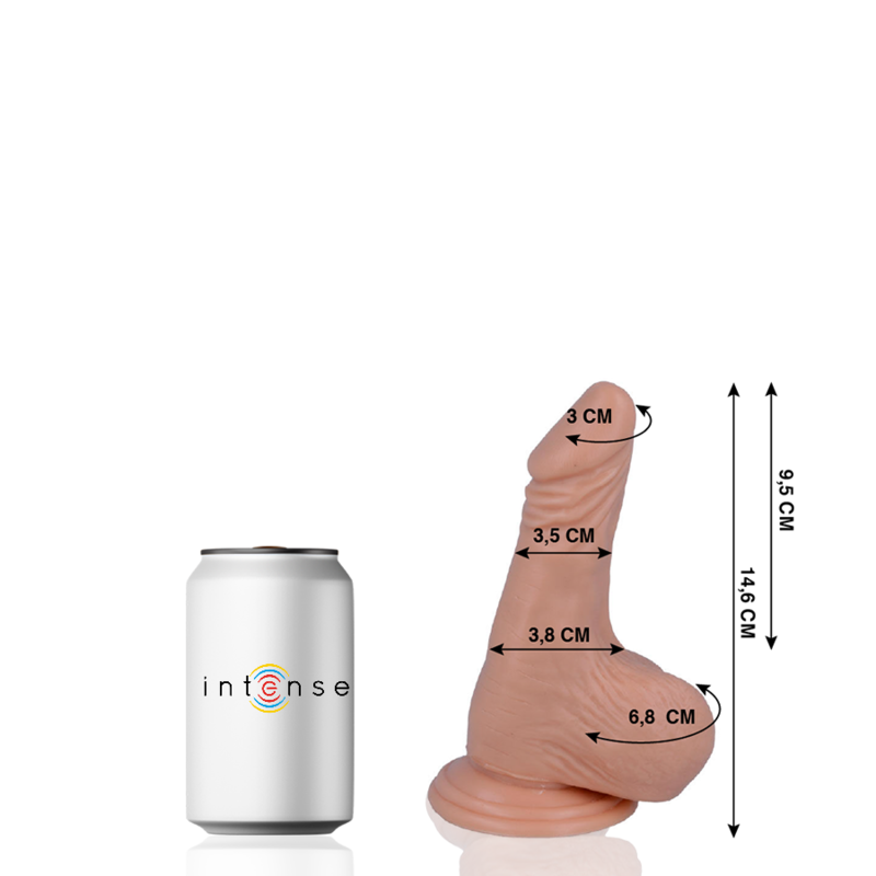 MR INTENSE - 1 REALISTISK PIK 14,6 CM -O- 3,5 CM