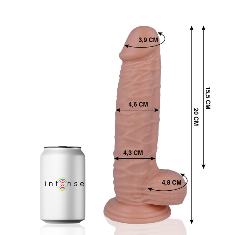 MR INTENSE - 20 REALISTISK PIK 20 CM -O- 4,6 CM