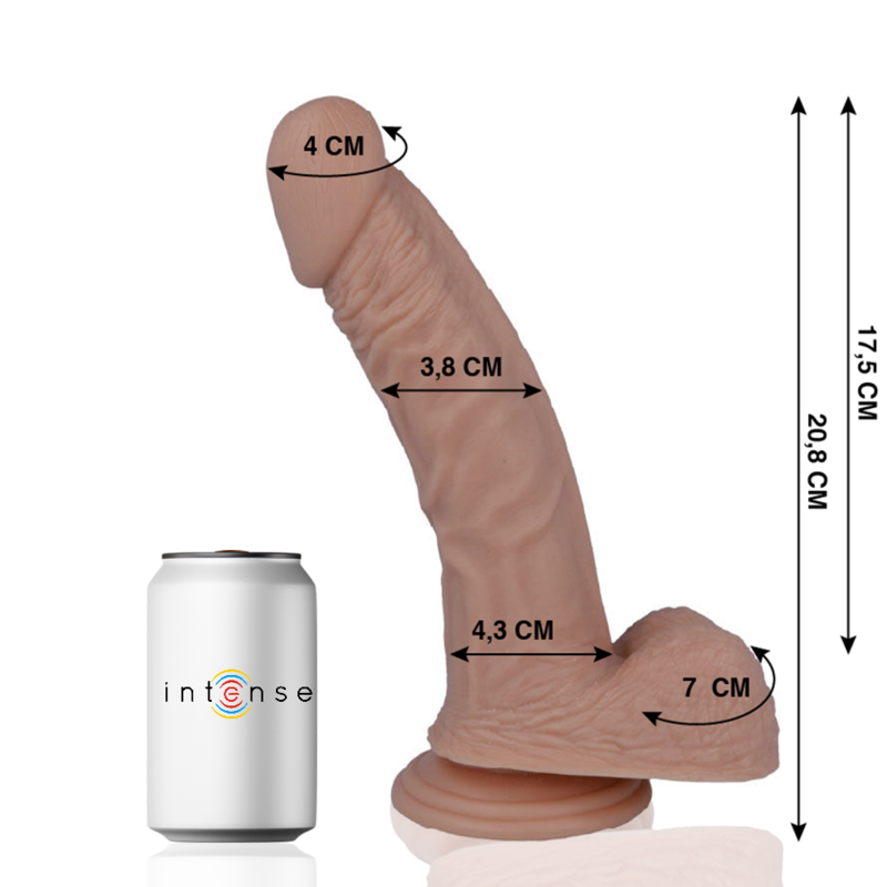 MR INTENSE - 23 REALISTISK PIK 20,8 CM -O- 3,8 CM