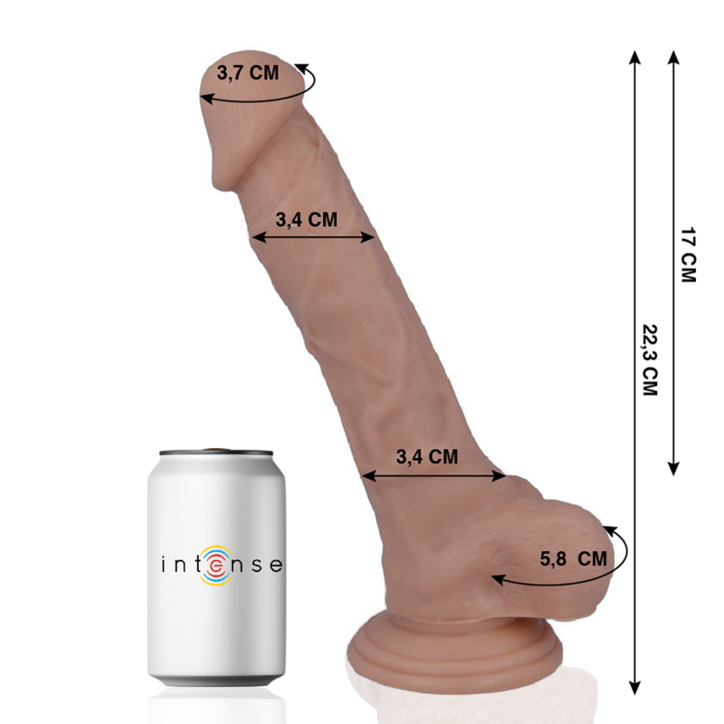 MR INTENSE - 28 REALISTISK PIK 22,3 CM -O- 3,4 CM
