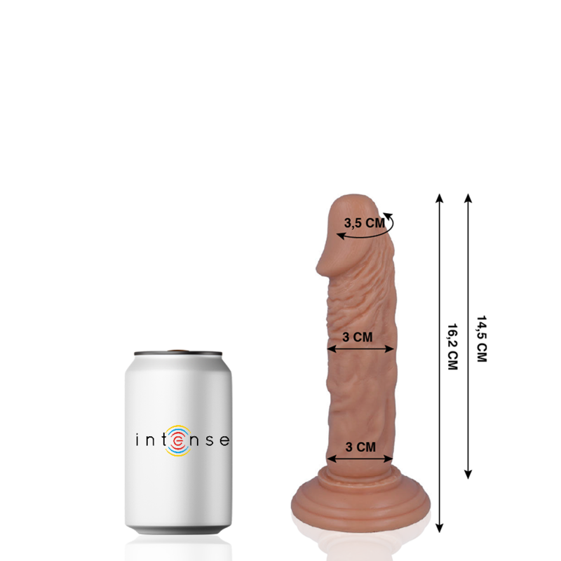 MR INTENSE - 3 REALISTISKE PIK 16,2 CM -O- 3 CM