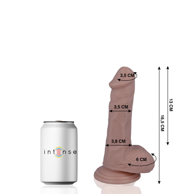 MR INTENSE - 5 REALISTISKE PIKKER 16,5 CM -O- 3,5 CM