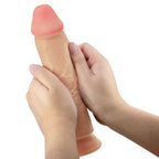 PRETTY LOVE - GLIDENDE HUD-SERIE REALISTISK DILDO MED GLIDENDE HUD SUGEKOP KØD 23,4 CM
