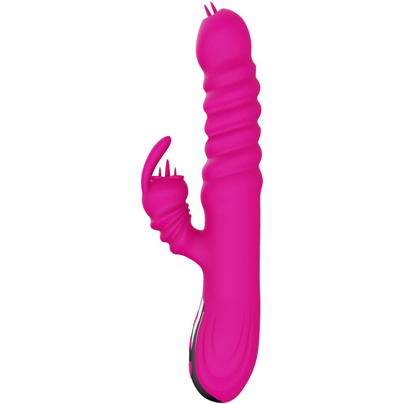 ARMONY - KANIN DOBBELTTUNGET MULTIFUNKTIONSVIBRATOR FUCHSIA VARMEFFEKT