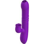 ARMONY - FULDSTÆNDIGT G-PUNKT KANINVIBRATOR MED STIMULERENDE TUNGE VIOLET VARMEFFEKT