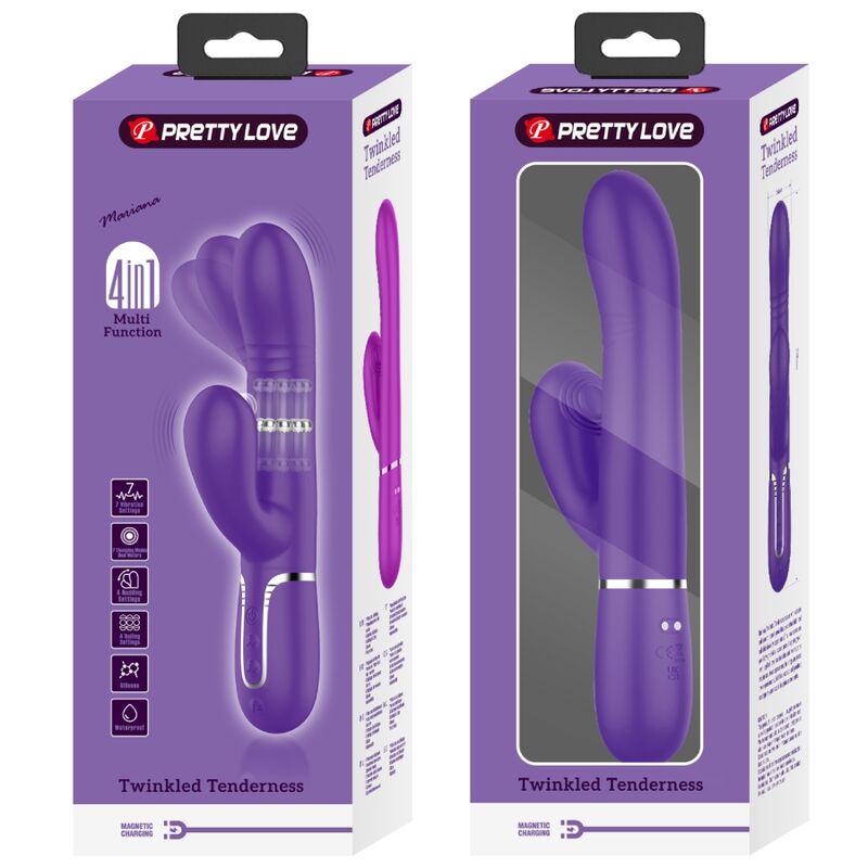 PRETTY LOVE - MULTIFUNKTIONS G-SPOT VIBRATOR LILLA