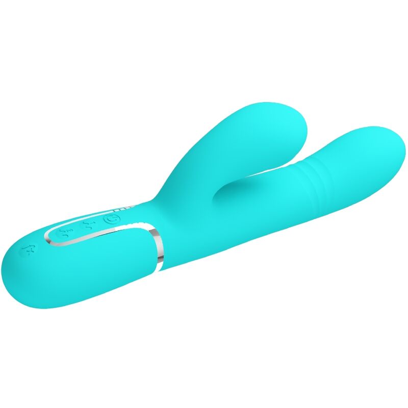 PRETTY LOVE - MULTIFUNKTIONS G-PUNKT VIBRATOR AQUA GRØN