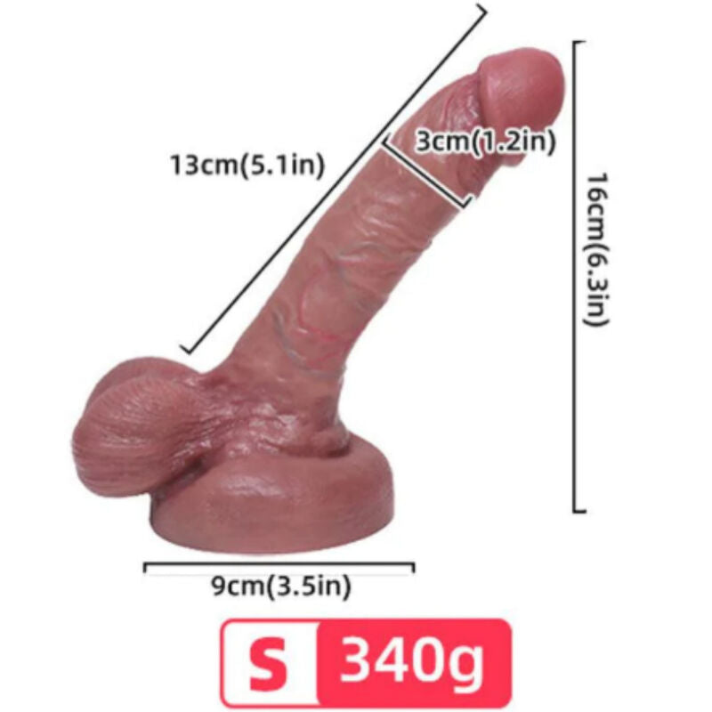 ARMONY - REALISTISK FLYDENDE SILIKONE DILDO 13 CM