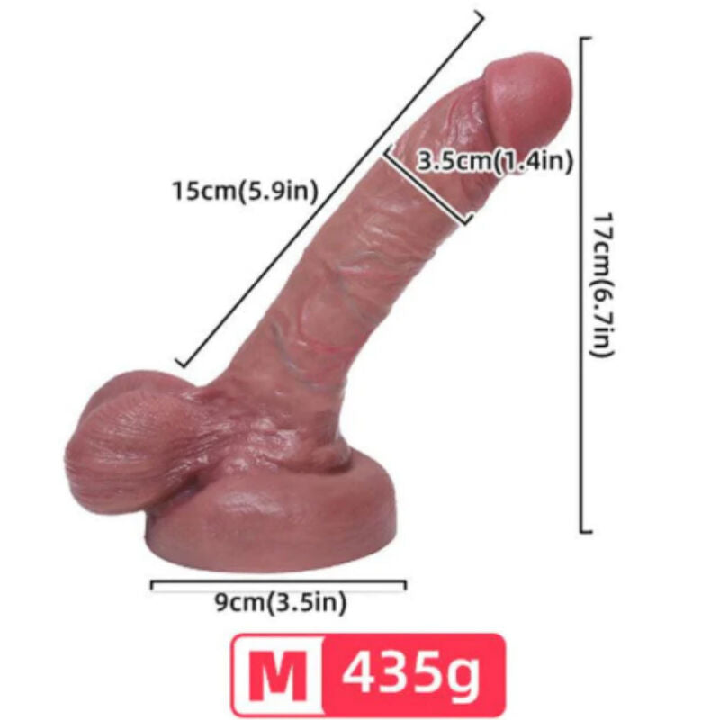 ARMONY - REALISTISK FLYDENDE SILIKONE DILDO 15 CM