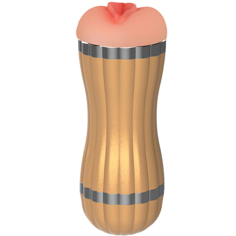 ARMONY - BEVIS DOBBELT MASTURBATOR VAGINA & MUND UDEN VIBRATION GULD