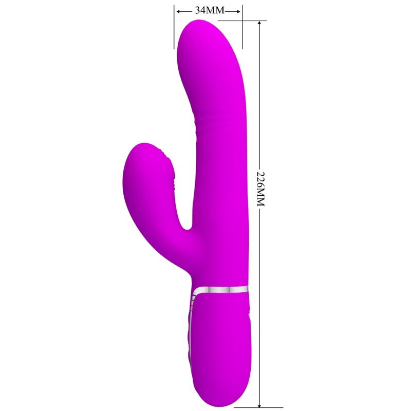 PRETTY LOVE - MULTIFUNKTIONS G-PUNKT VIBRATOR FUCHSIA