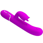 PRETTY LOVE - KANINVIBRATOR MED SLIKKEFUCHSIA