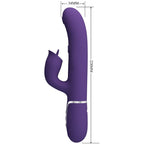 PRETTY LOVE - KANINVIBRATOR MED LILLA SLIKKE