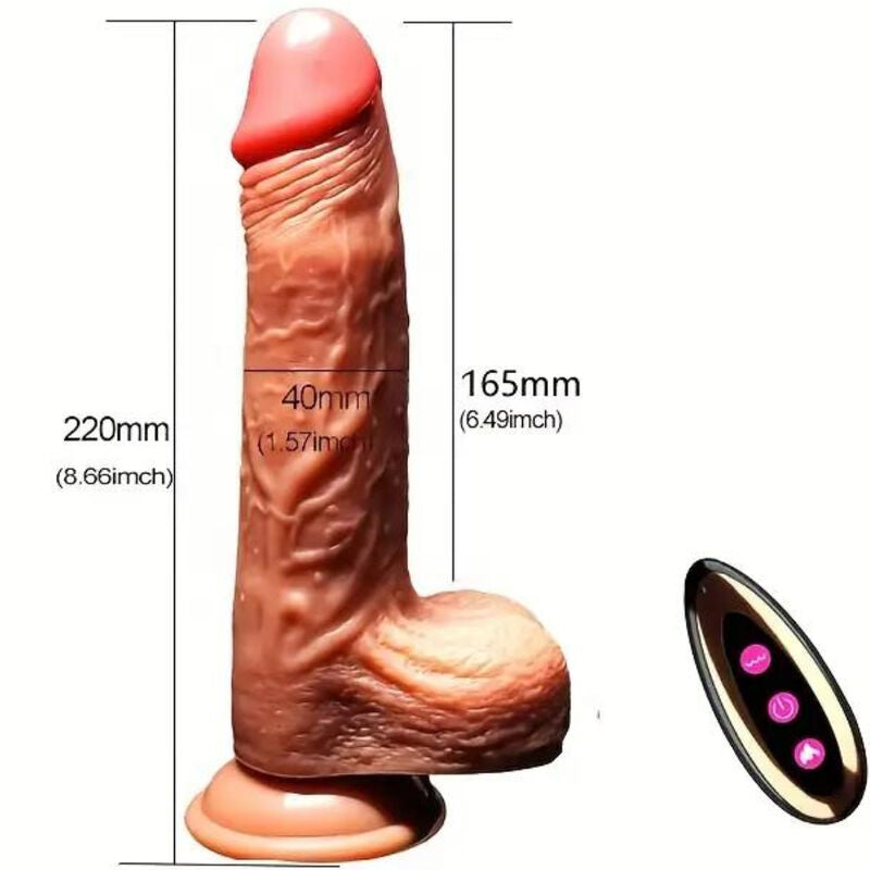 ARMONY - REALISTISK DILDOVIBRATOR & STØVENDE FJERNBETJENING 22,5 CM