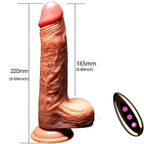 ARMONY - REALISTISK DILDOVIBRATOR & STØVENDE FJERNBETJENING 22,5 CM
