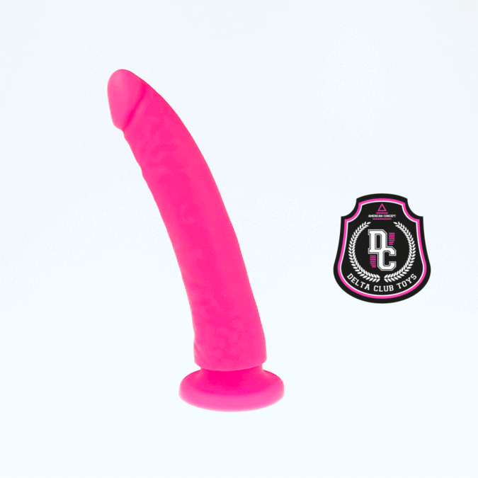 DELTA CLUB - LEGETØJ PINK DILDO MEDICINSK SILIKONE 17 CM -O- 3 CM
