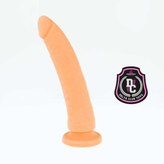 DELTA CLUB - LEGETØJ NATURLIG DILDO MEDICINSK SILIKONE 20 CM -O- 4 CM