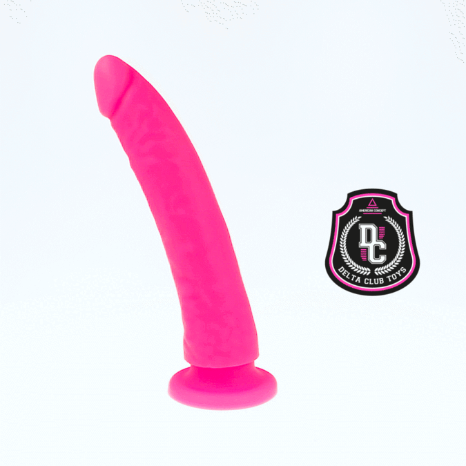 DELTA CLUB - LEGETØJ PINK DILDO MEDICINSK SILIKONE 20 CM -O- 4 CM