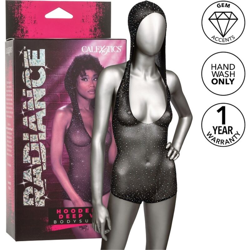 CALEXOTICS - RADIANCE HÆTTET DYB V-HÆTTE BODYSUIT