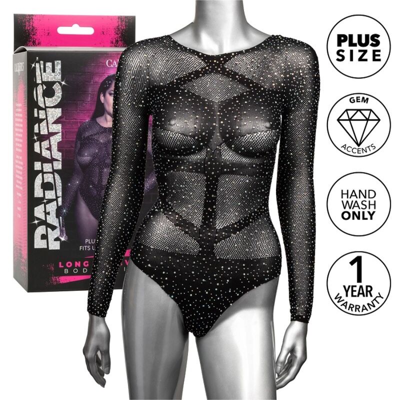 CALEXOTICS - RADIANCE LANGERMET BODYSUIT RHINE PLUS SIZE