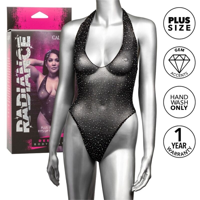 CALEXOTICS - RADIANCE SKULDERTRUKKE MED RHINE PLUS SIZE