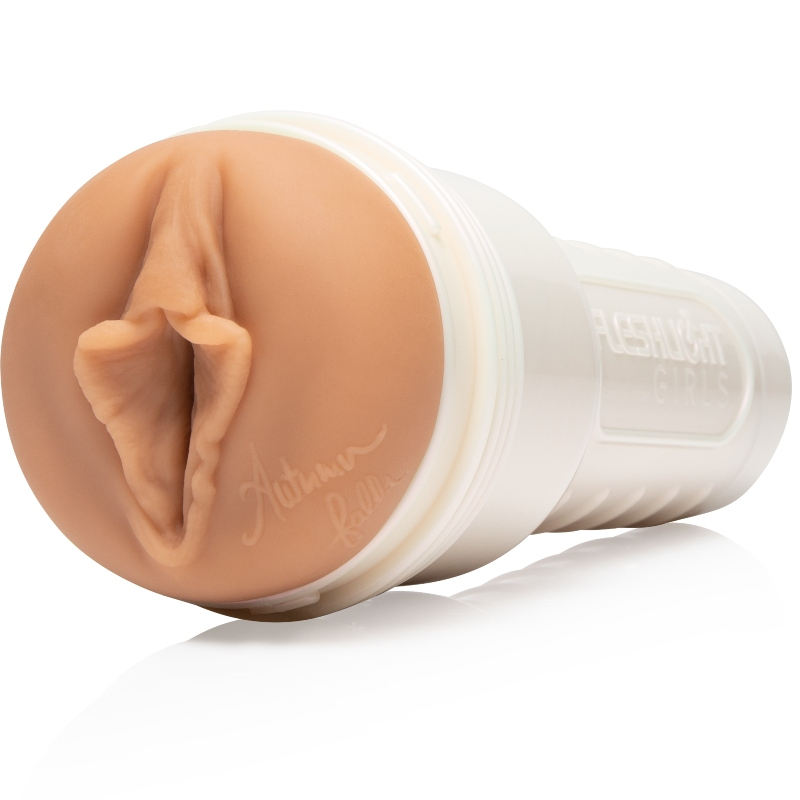 FLESHLIGHT - AUTUMN FALLS CREME TEKSTUR VAGINA + UNIVERSAL LAUNCH + AQUA KVALITETS GLIDEMIDDEL 50 ML