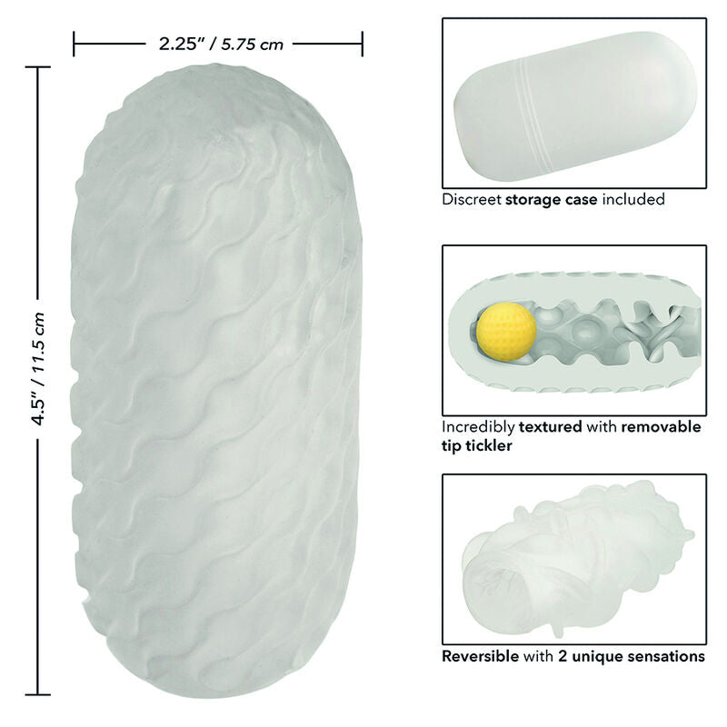 CALEXOTICS - BOUNDLESS VENDBAR SQUISHY BOLD STROKE GRÅ