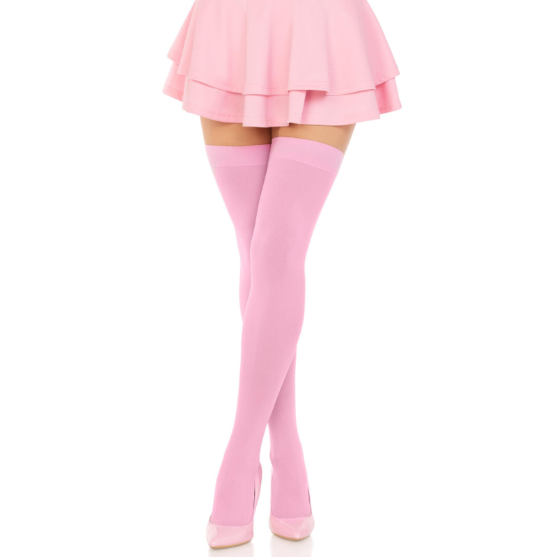 LEG AVENUE - NYLON LÅRHØJDE PINKEGULERET