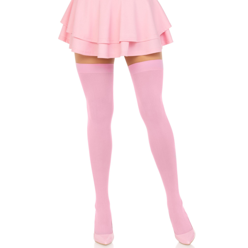 LEG AVENUE - NYLON LÅRHØJDE PINKEGULERET