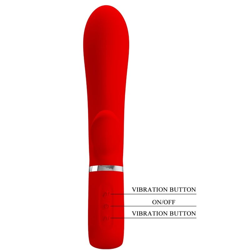 PRETTY LOVE - THOMAS MULTIFUNKTIONS G-PUNKT VIBRATOR RØD