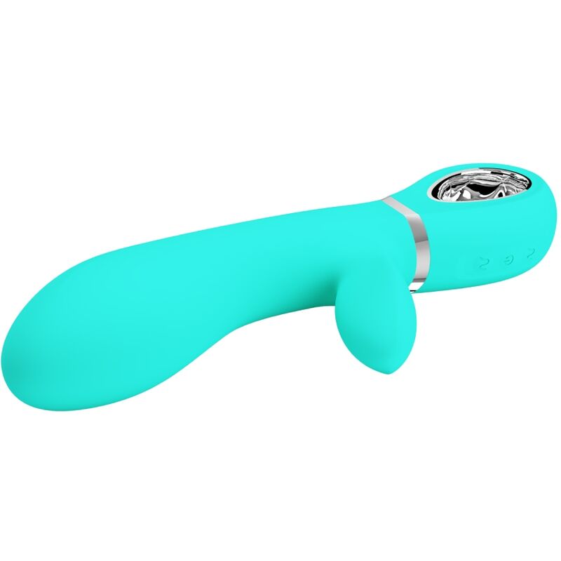 PRETTY LOVE - THOMAS MULTIFUNKTIONS G-PUNKT VIBRATOR AQUA GRØN