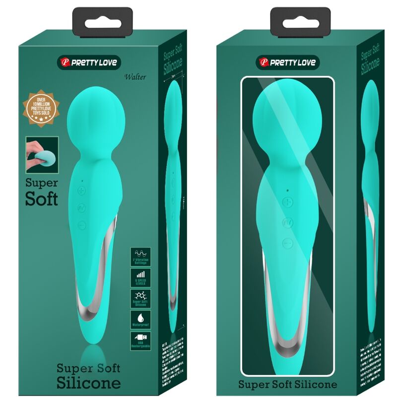 PRETTY LOVE - WALTER VIBRATORSTAV AQUA GRØN