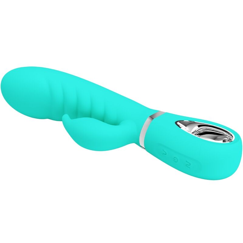 PRETTY LOVE - PRESCOTT MULTIFUNKTIONS G-PUNKT VIBRATOR AQUA GRØN
