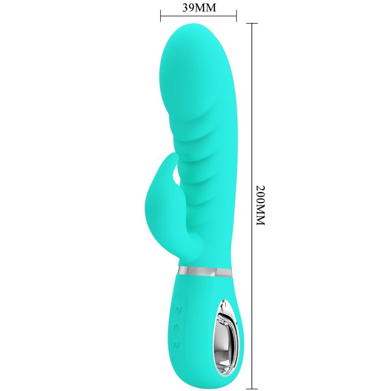 PRETTY LOVE - PRESCOTT MULTIFUNKTIONS G-PUNKT VIBRATOR AQUA GRØN