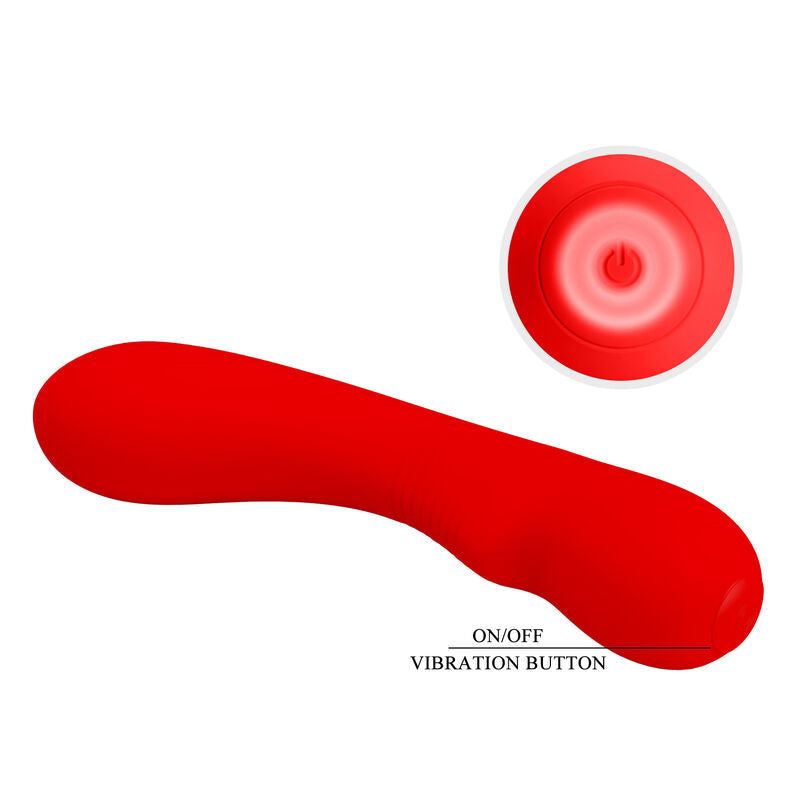 PRETTY LOVE - PRESCOTT GENOPLADELIG VIBRATOR RØD
